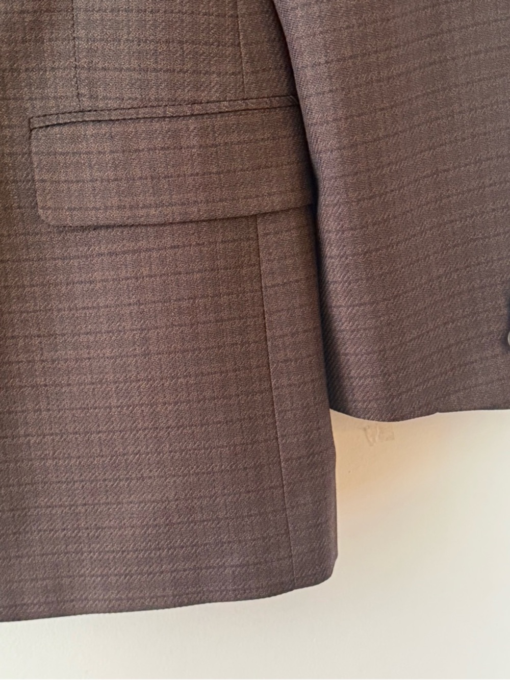 Hickey Freeman Dark Brown Sport Coat 44R | Luxury Tailored Blazer | Two Button - Picture 4 of 9